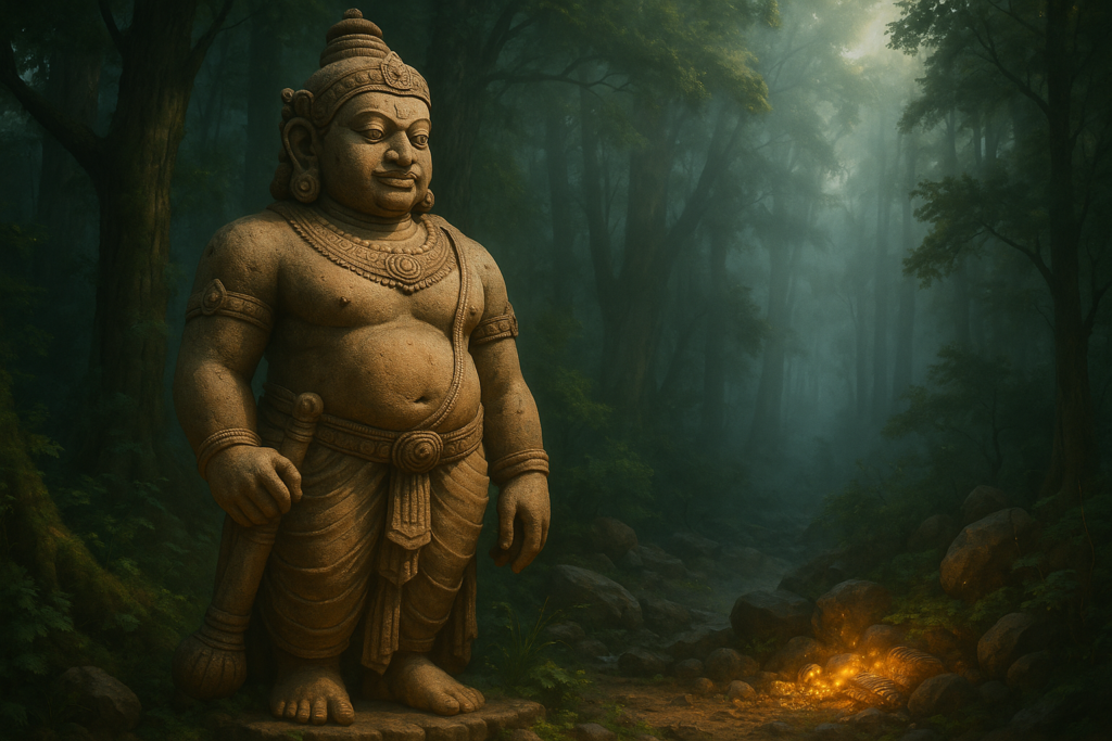 Ancient Yaksha Guardian Statue Protecting Natural Treasures