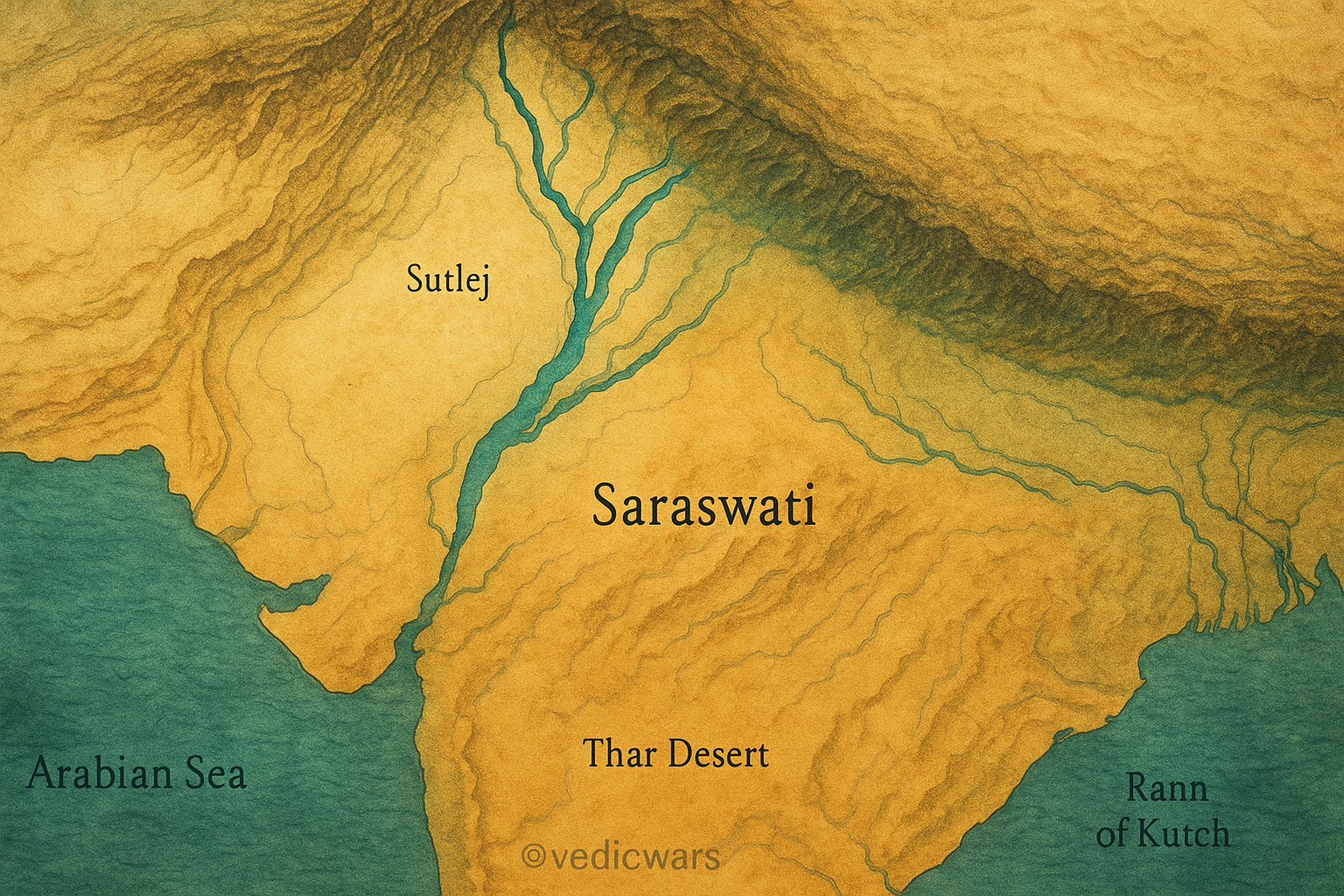 Vedic Rivers The Lost River Saraswati: Truth, Myths, and Hidden Secrets - Vedic Wars