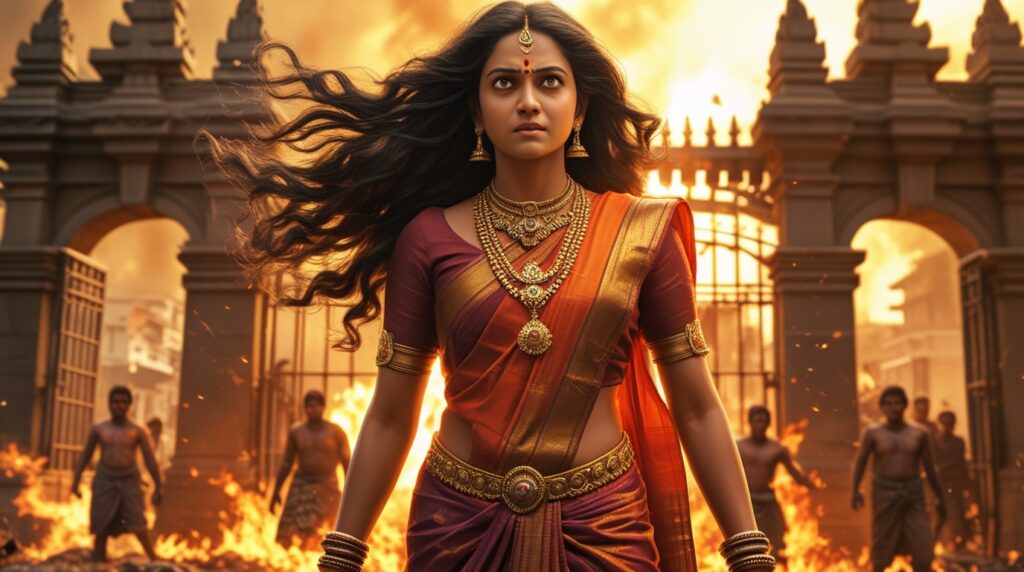 Indian mythology - Kannaki curses Madurai in Silappatikaram