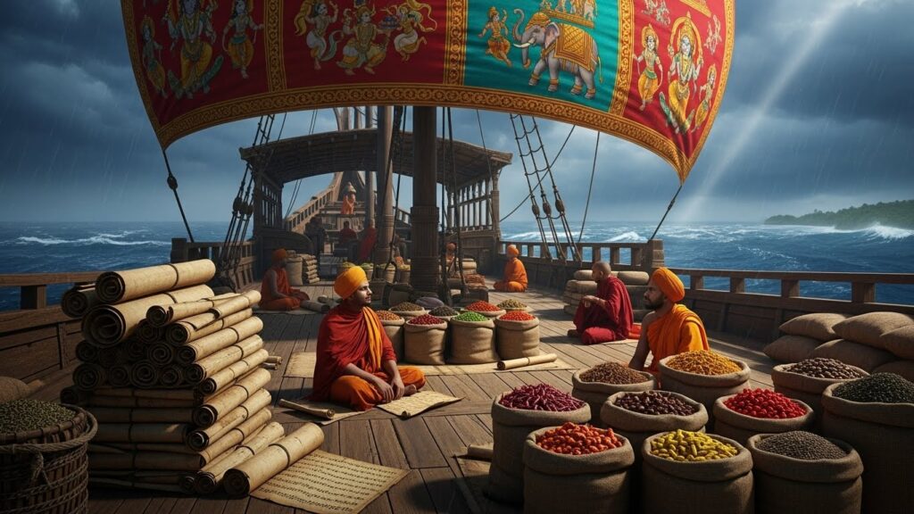 Ramayana Abroad – Indian ship carrying epics across ocean to Southeast Asia