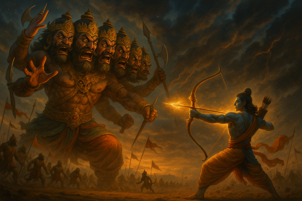 Ravana’s Ten Heads - lesson in humility