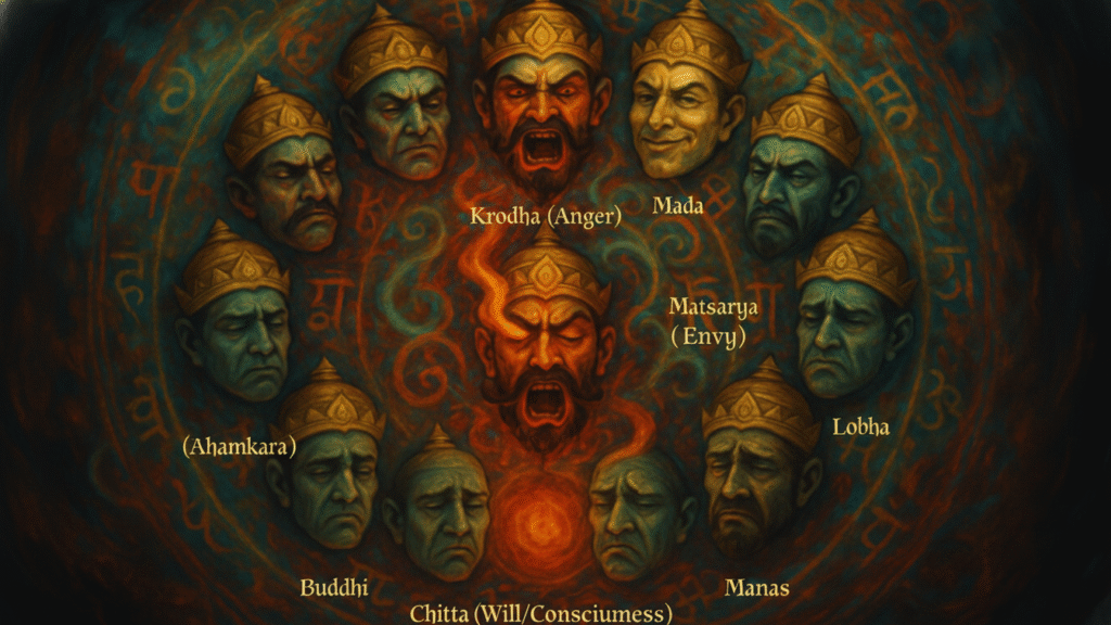 Ravana’s Ten Heads - Dussehra effigy burning