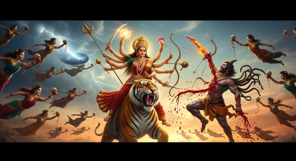 The 64 Yoginis mythic origin battle