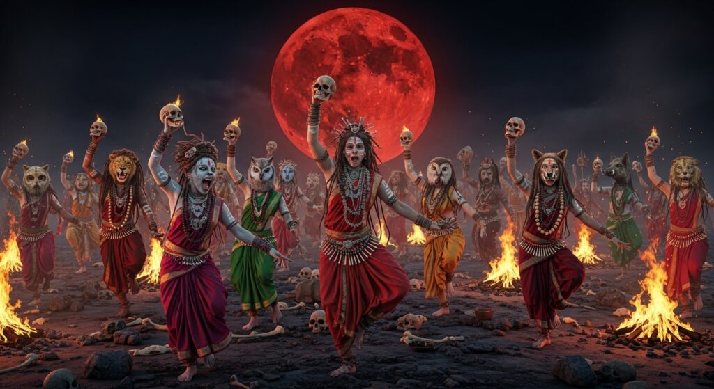 The 64 Yoginis Tantric ritual goddesses