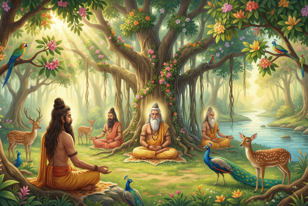 Sacred Ecology – sages in a sacred forest learning from nature