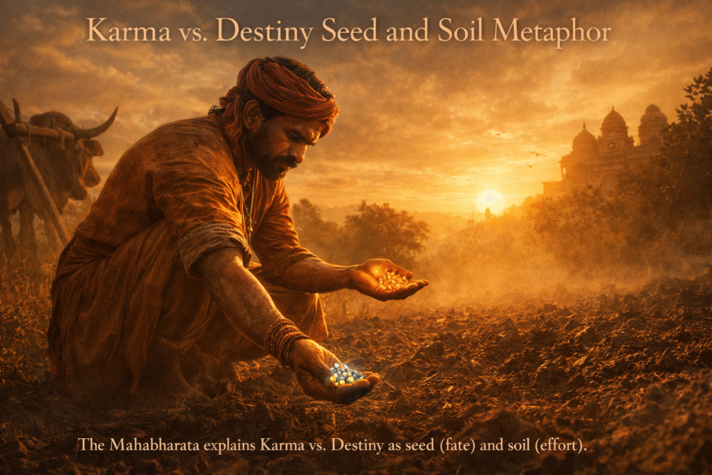 Karma vs. Destiny Seed and Soil Metaphor