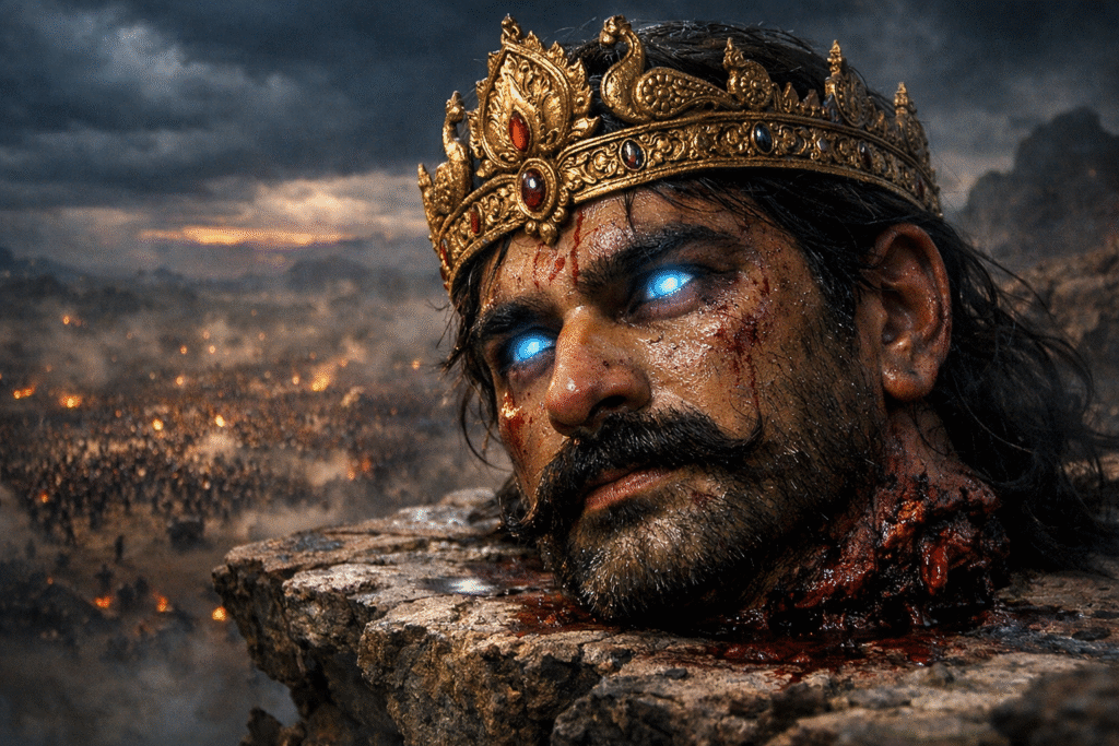 Barbarika Witnessing the Kurukshetra Battle